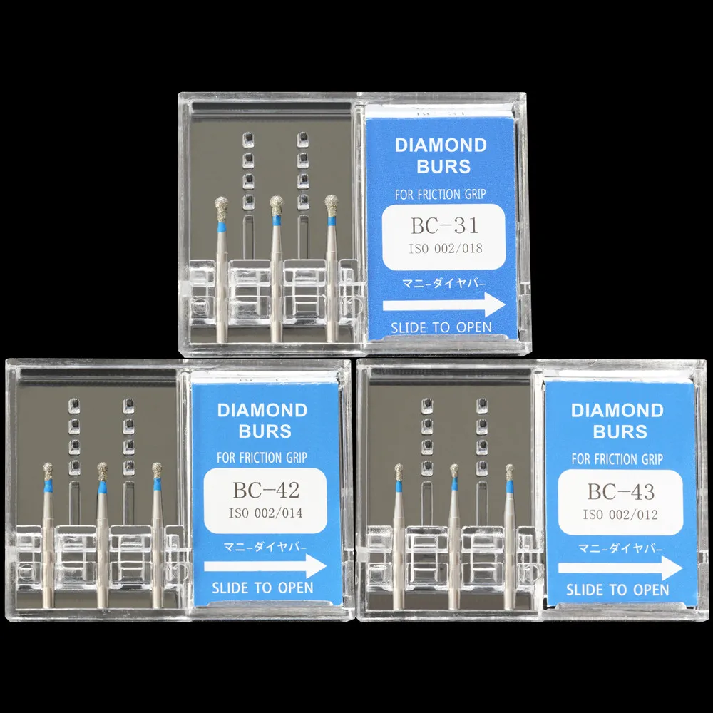30Pcs(10Boxes) Dental Diamond Burs BC 31 / BC 42 / BC 43 Polisher Drill