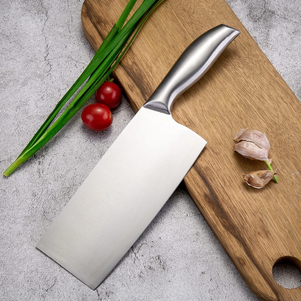  DAOMACHEN 5Pcs Stainless Steel Kitchen Knives Set Wooden Handle Bread Chef Knives Slicing Utility P - 33000843783