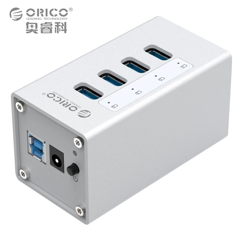 Closeout 4port Aluminum Usb 3.0 Hub Power Adapter For Apple For Mac