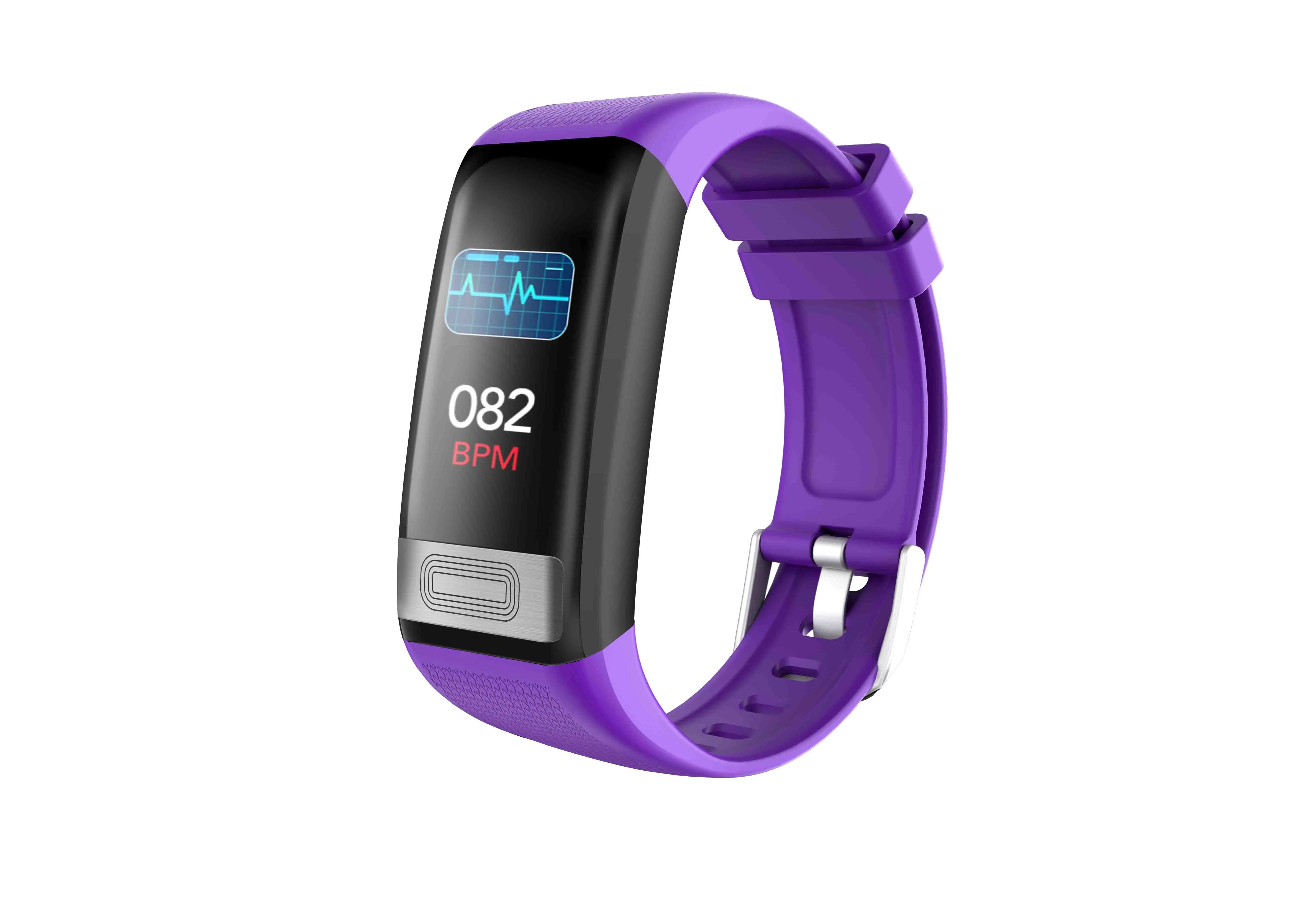 Congdi C20S фитнес кронштейн с ECG PPG диаграмма кровяное давление пульсометр смарт-браслет для IOS Android телефон - Цвет: purple