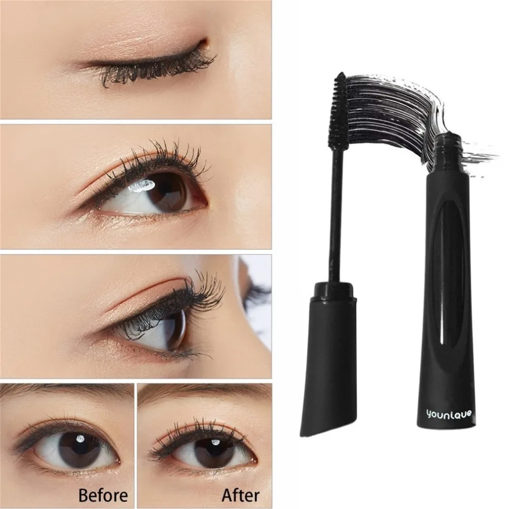 Harga Profesional 2 Pcs set 3D Fiber Mascara Alami Tahan Air Bulu Mata Makeup Memanjang Curling Kosmetik Mascara