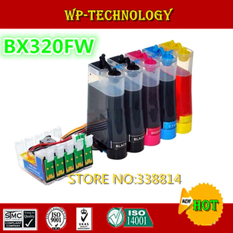 

[Full] CISS suit for T1291/T1291,T1292 T1293 T1294 ,suit for Epson Stylus BX320FW ,With auto reset chips