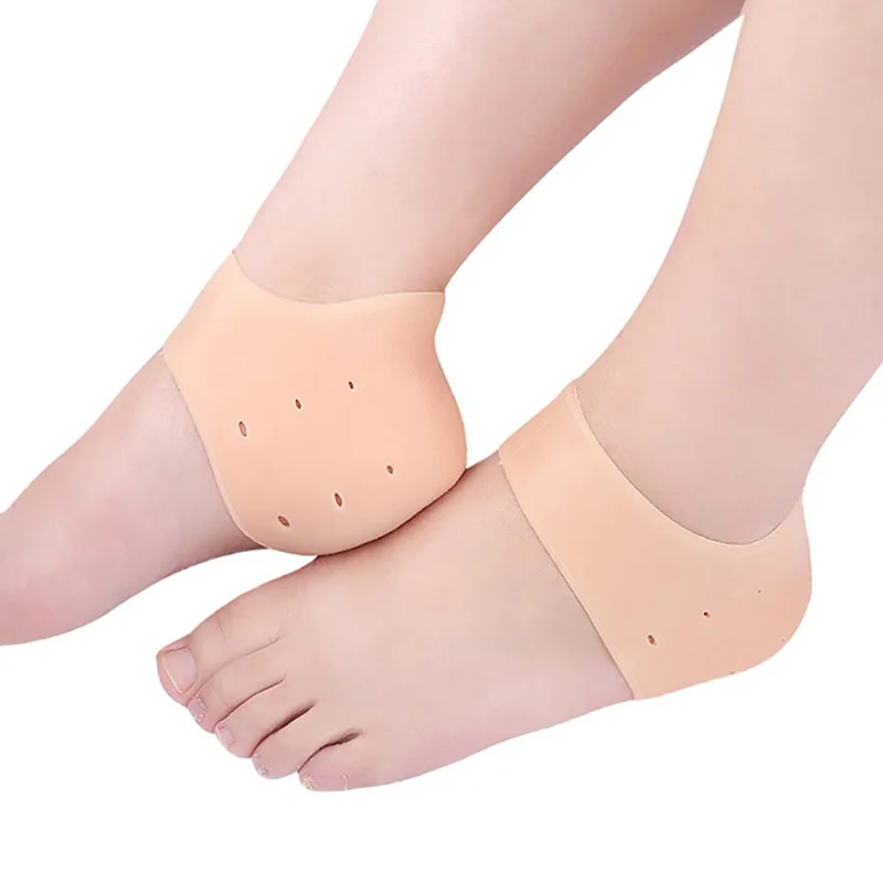 

USHINE 1 pairs silicone Gel pedicure foot care protector cracked moisturizing back heel skin orthopedic ballet dance shoes woman