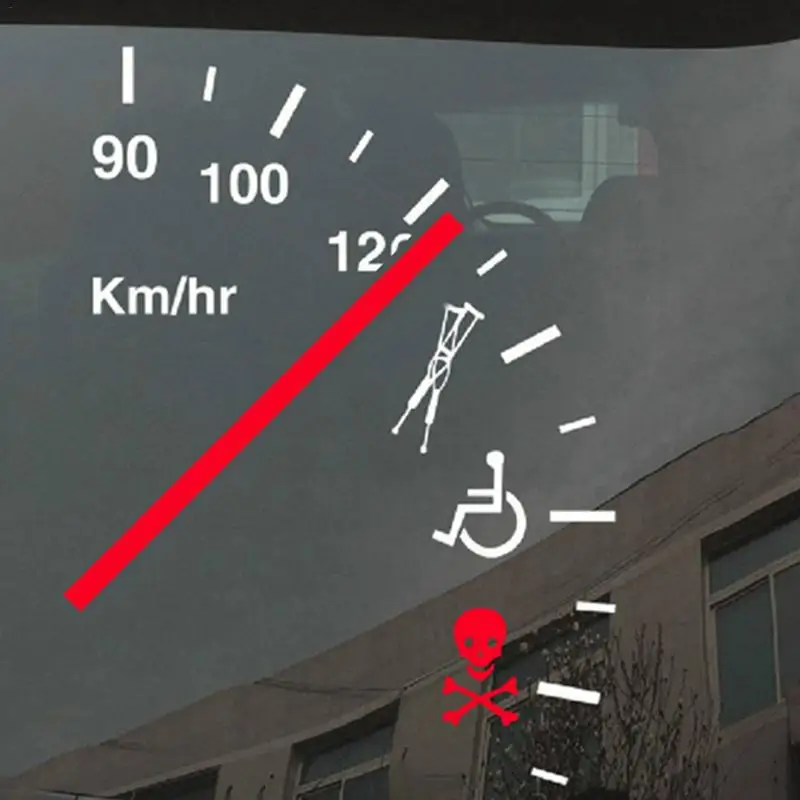 

New Excess Speed Safety Warning Rear Windshield 20cmx30cm Arrow Reflective Tape Safety Caution Warning Reflective Car Sticker
