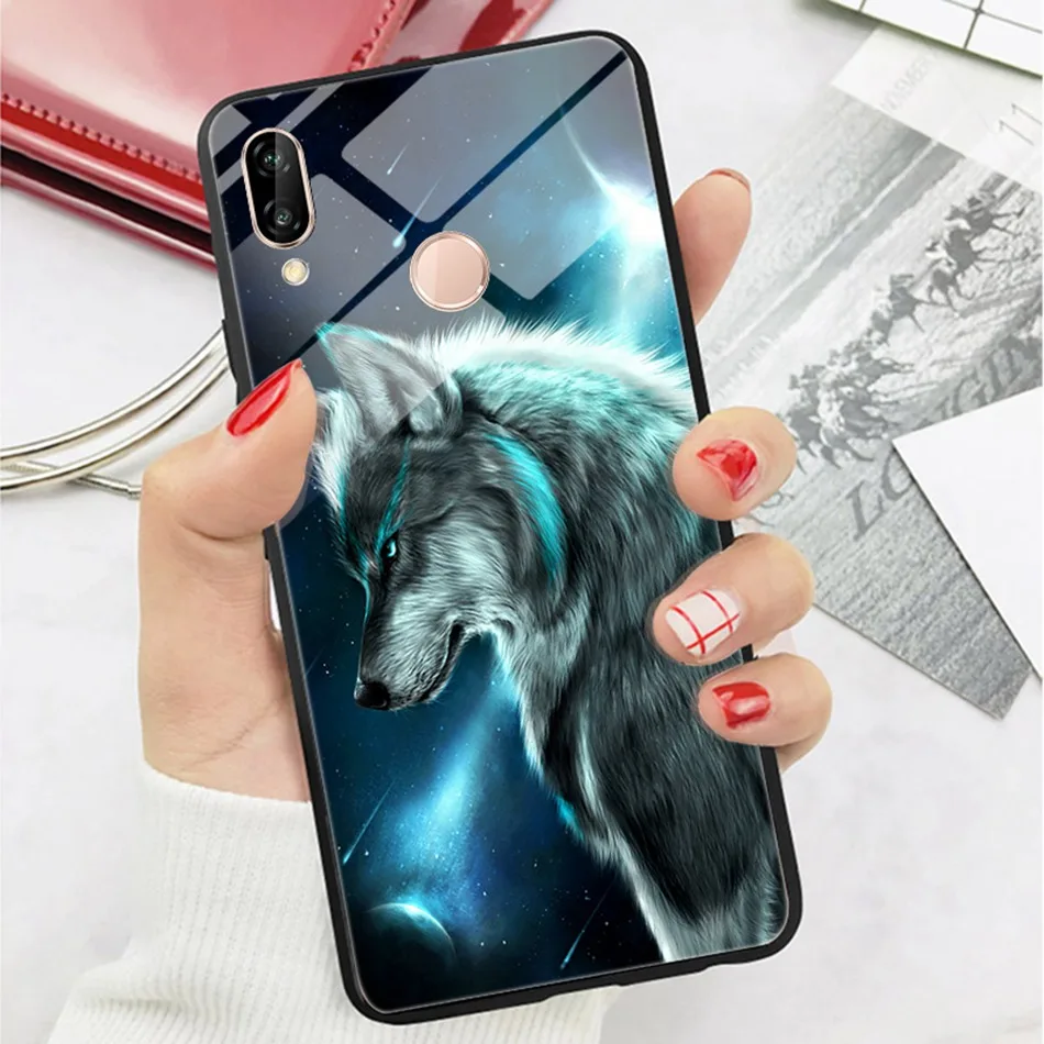 Tempered Glass Case For Huawei P20 Lite Pro Luxury Animal Pattern P Smart Coque Honor 9 Lite Case For Huawei Mate 10 Lite Cover (14)