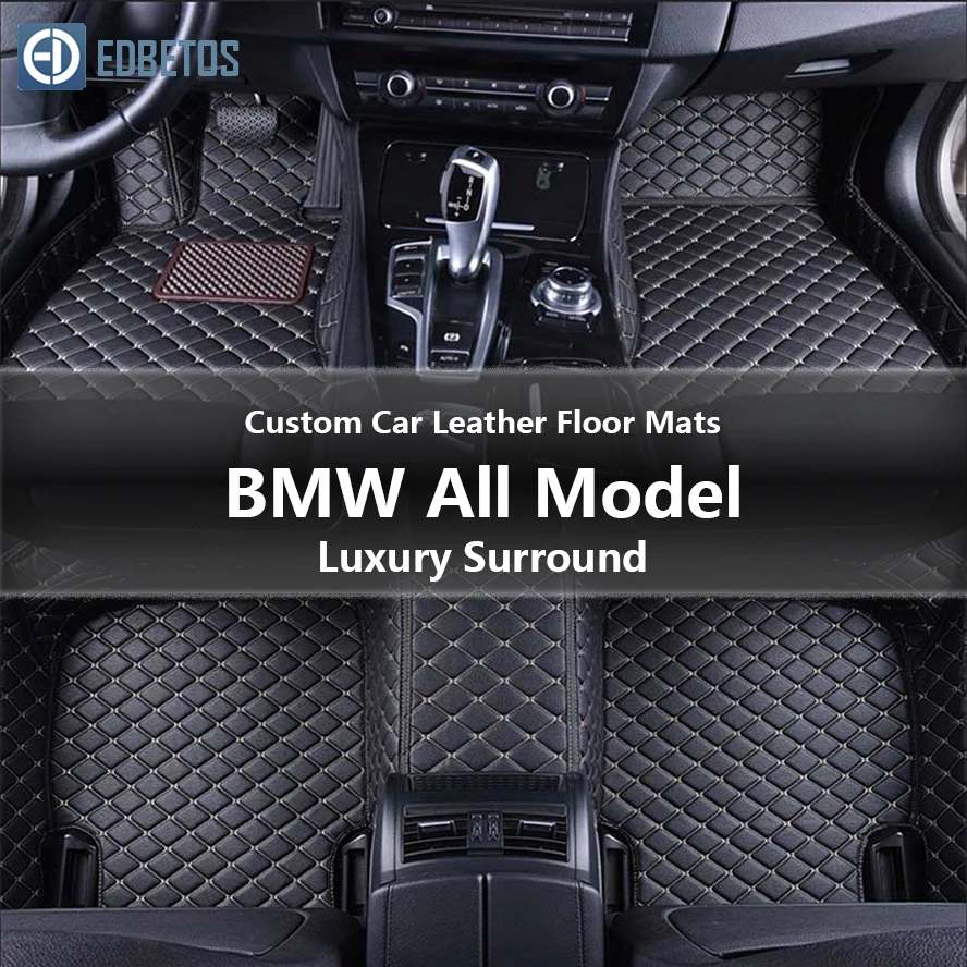 

Custom Car Leather Floor Mats for BMW 118i 120i 125i 128i f10 f01 f25 f30 x5 f15 e30 Luxury Surround Wire Floor Mat 2012-2019