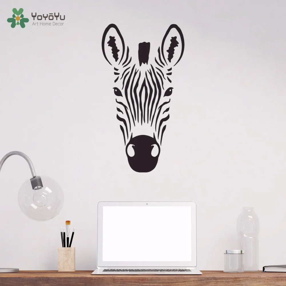 

YOYOYU Wall Decal Zebra Wall Stickers For Kid Room Vinyl Removable Baby Nursery Bedroom Home Art Mural Animal Decor Design SY939