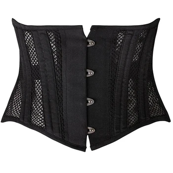 

Women Breathable Waist Trainer Mesh Corsets Shaper Underbust Bustiers Cincher Corset Slimming Belt 24 Steel Boned Shapers
