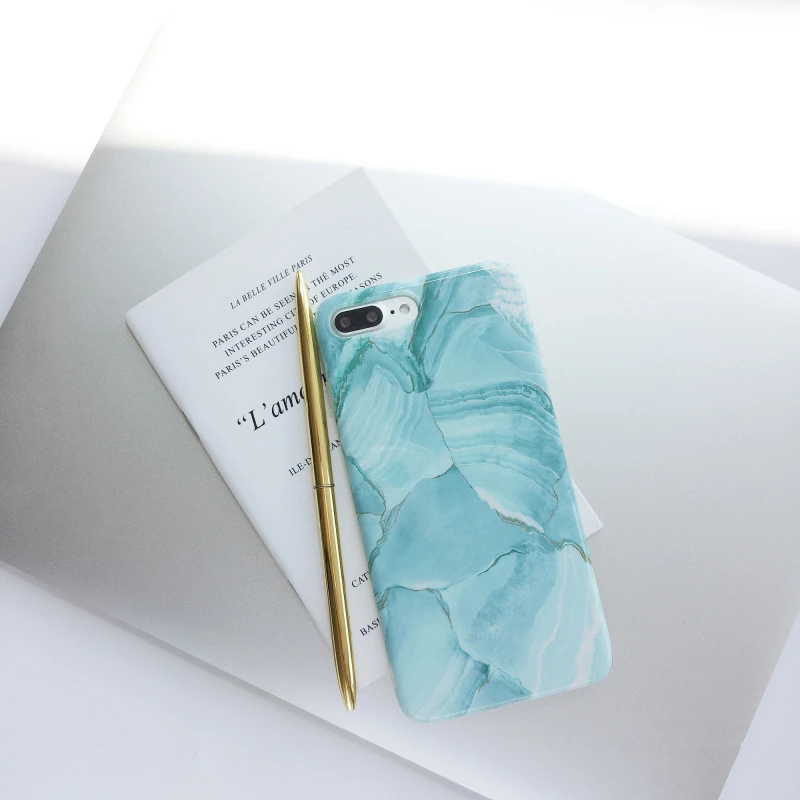 

Glossy jade pattern marble tpu case for iphone X XR XS XS Max Stone Pattern Soft TPU Case for iphone 6 6s 7 8 7plus back cover