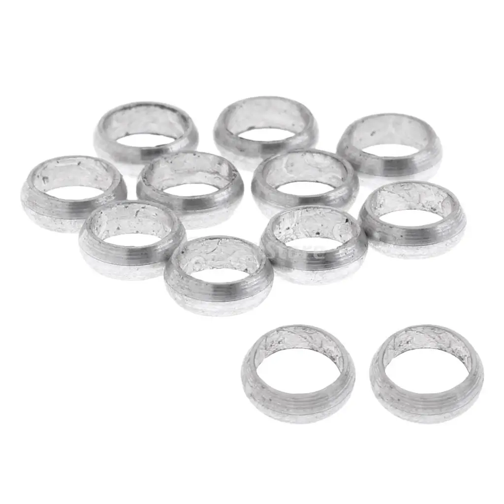 12 Pieces Dart Sharft Protect Flights O Rings Spare Gripper Ring Solid Silver B