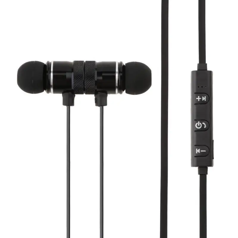 

VODOOL Metal Magnetic Adsorption Sports Bluetooth Earphone Bass Stereo In-Ear Wireless Headset With Microphone For iPhone Xiaomi