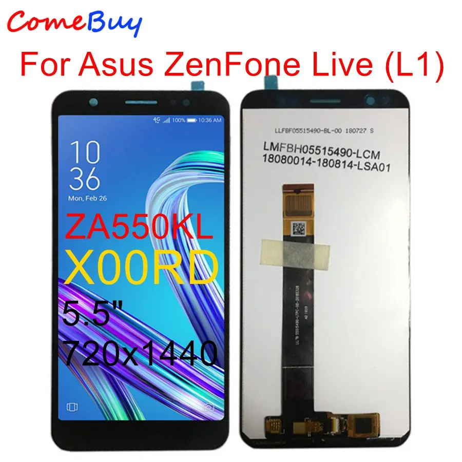 For Asus ZenFone Live ZA550KL X00RD LCD Display Touch Screen Digitizer ...