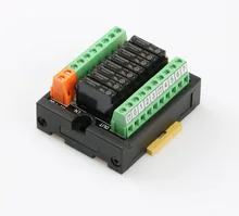8 way open contact relay module PLC output signal amplifying relay disc RT-P08S 24V new original fx1s 30mr d plc 24v dc relay output base unit