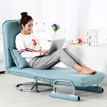 

Office Folding Chair Lunch Break Recliner Folding Chair Siesta Chair Home Reclining Simple Bed Sofa Chair Single