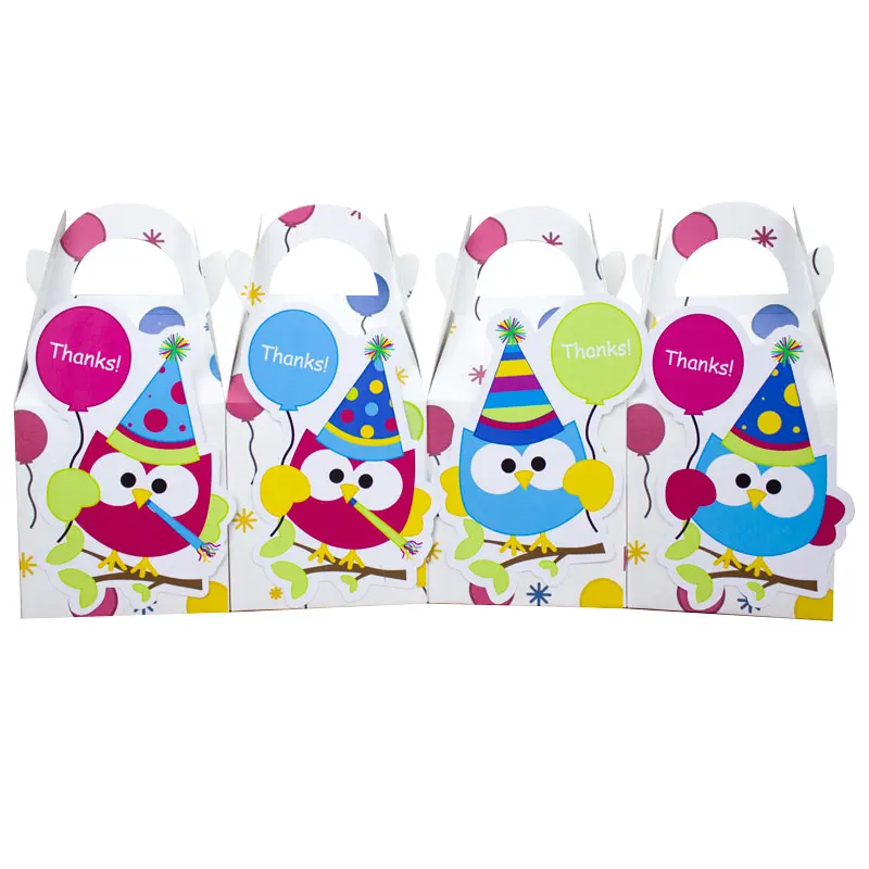 

Owl Gift Box Candy Box Gift Box Favor Box 8PCS/lot Birthday Party Decorations Kids Event & Party Supplies
