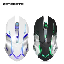 Zeroate 2,4 ГГц Беспроводная usb-мышь 2400 точек/дюйм оптическая перезаряжаемая игровая мышь Мыши для ПК ноутбука компьютера A30