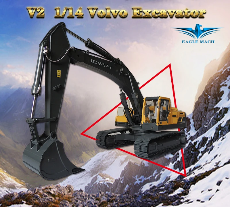 

1/14 Scale Volvo RC Hydraulic Excavator 2.0 Version(1/14 Earth Digger 360L Hydraulic Excavator)