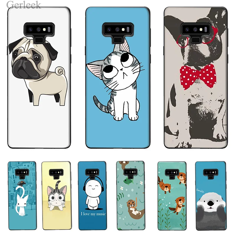 Чехол для телефона Otters Holding Hands Pug Galaxy A5 A6 Plus 2017 A8 2018 Note 8 9 | Мобильные телефоны и