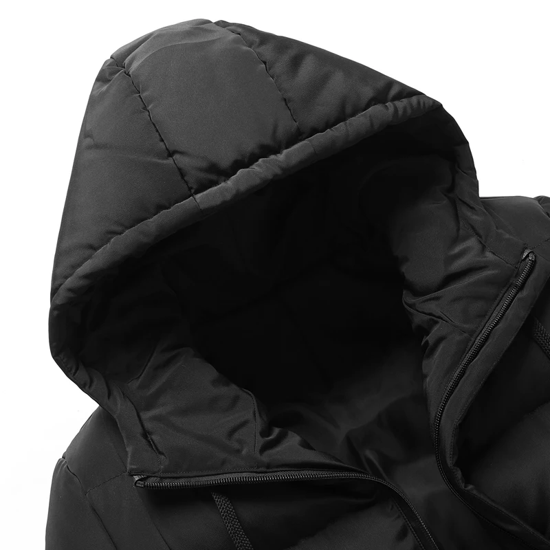 TIEPUS новая зимняя куртка для мужчин тонкий пальто супер теплая утепленная парка плюс размеры 7XL, 8XL куртки с капюшоном мужчин's повседнев