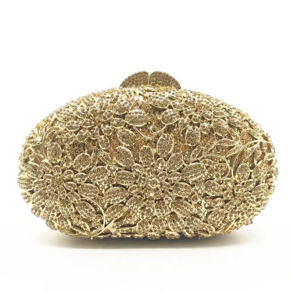 black gold chain purse