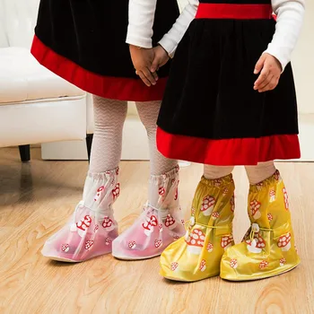 

New rain boots set Men and women thickened rain boots Fashion waterproof shoe covers Children's non-slip rain boots