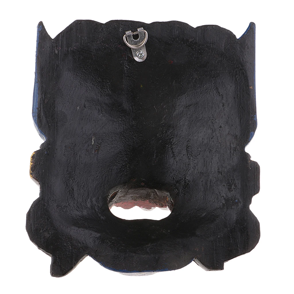 MagiDeal Antique Asian Thailand Wooden Carving Facial Mask Wall Hanging Art Crafts DIY Home Decoration