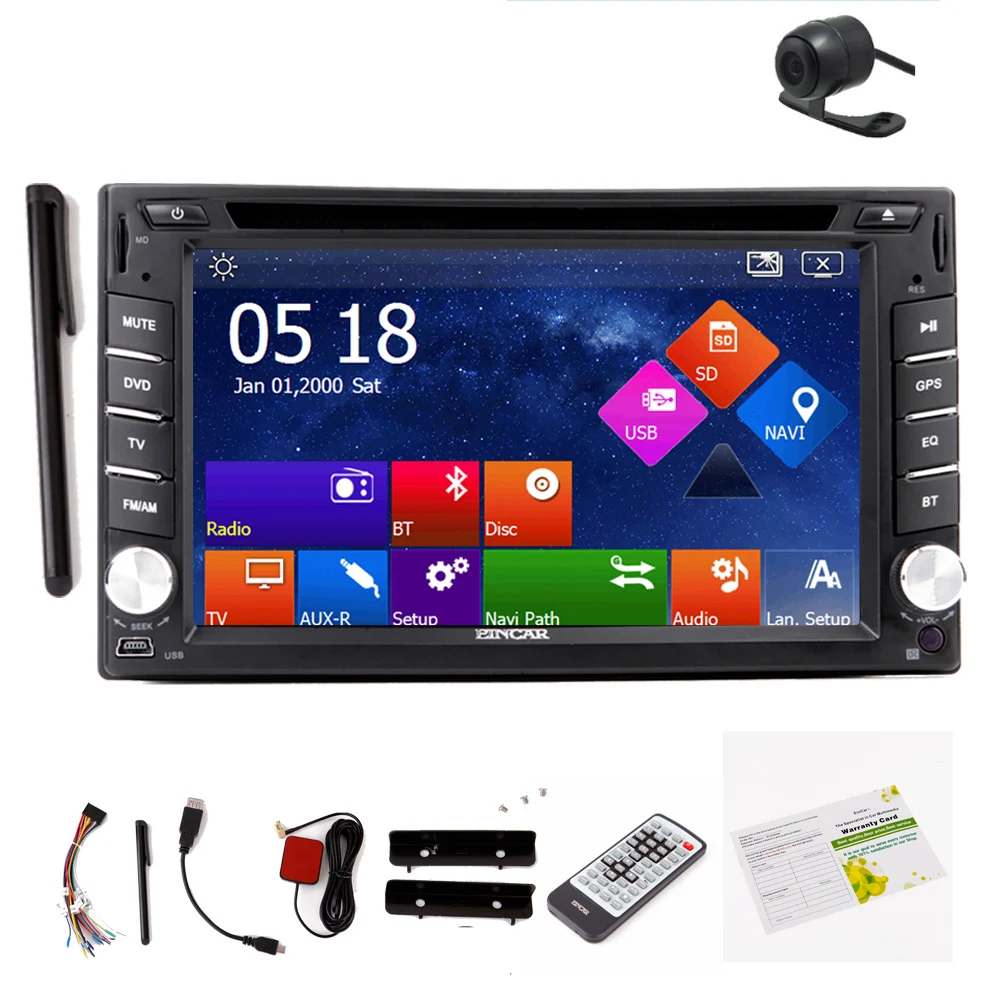 Cheap Autoradio Logo EQ 3D Car DVD Player Audio GPS Navigation Video Movie Stereo PC CD 6.2" Auto Radio Electronics Music 1