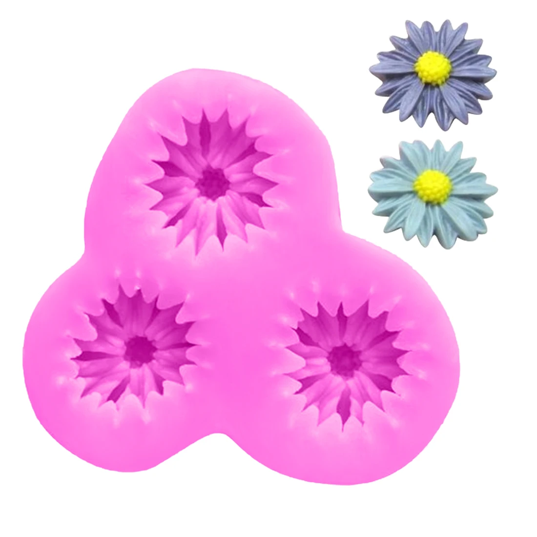 

Silicone Form 1PC Cake Mold Sunflower Dasiy Shape Wedding Chocolate Soap Moulds Cake Decorating Tool Kitchen Cake Baking Stencil