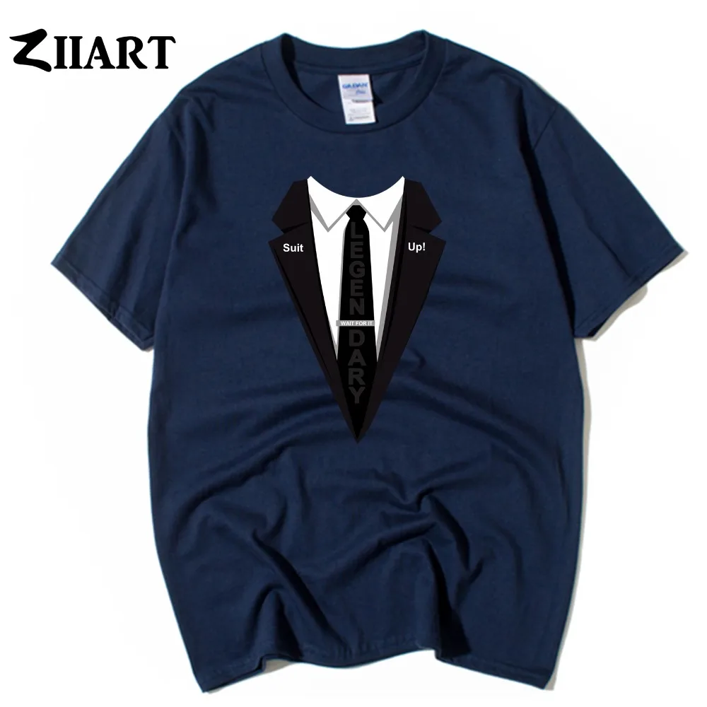 

himym crop legendary wait for it suit up Couple Clothes Boy Man Summer Short-Sleeve T-Shirts ZIIART