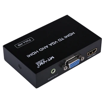 

HDMI TO VGA+AUDIO+HDMI Converter HD 1080P Video Display Synchronous