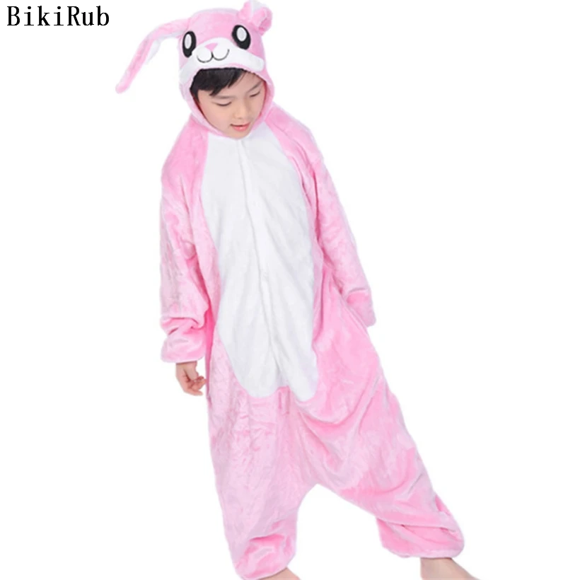 

Children Cartoon Pajamas Kids Winter Long Sleeve Sleepwear Boys Onesies Girls Pajama Sets Kigurumi Rabbit Animal Pyjama Pijama