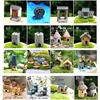 Chinese Antique Mini House Retro Building Micro Fairy Garden Figurines Miniatures/Terrarium Vintage Home Decor Ornaments DIY ► Photo 3/5