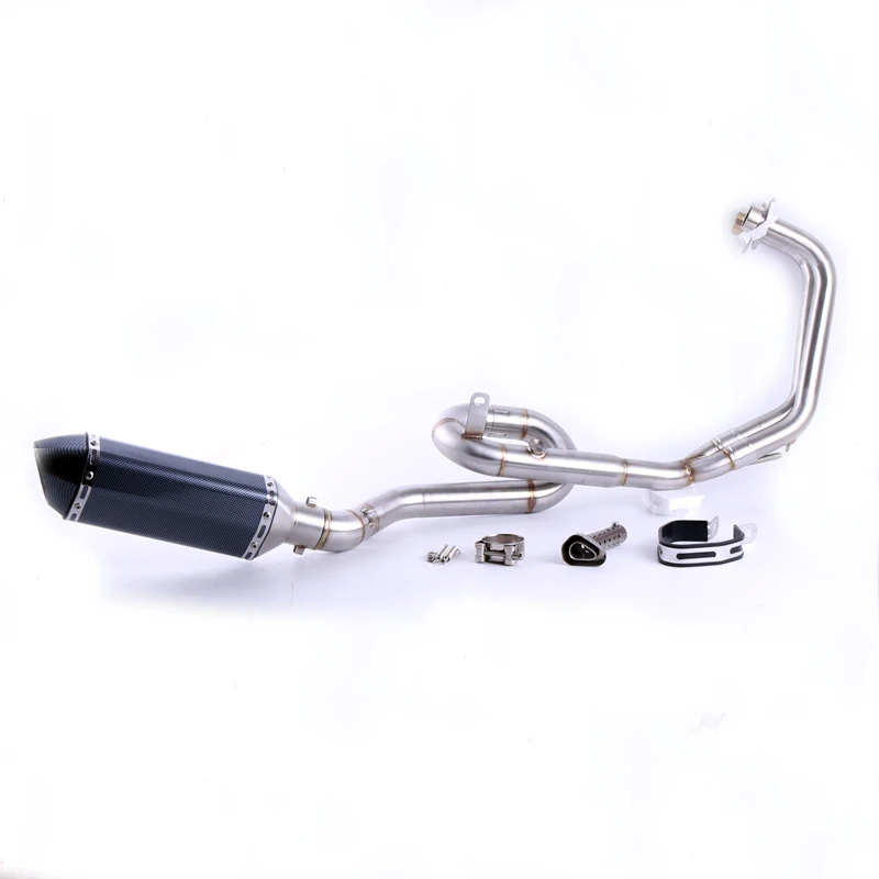 MT-03 MT03 R25 R3 глушитель для мотоцикла полная система контактная средняя труба+ выхлопная труба для Yamaha R25 R3- слипоны