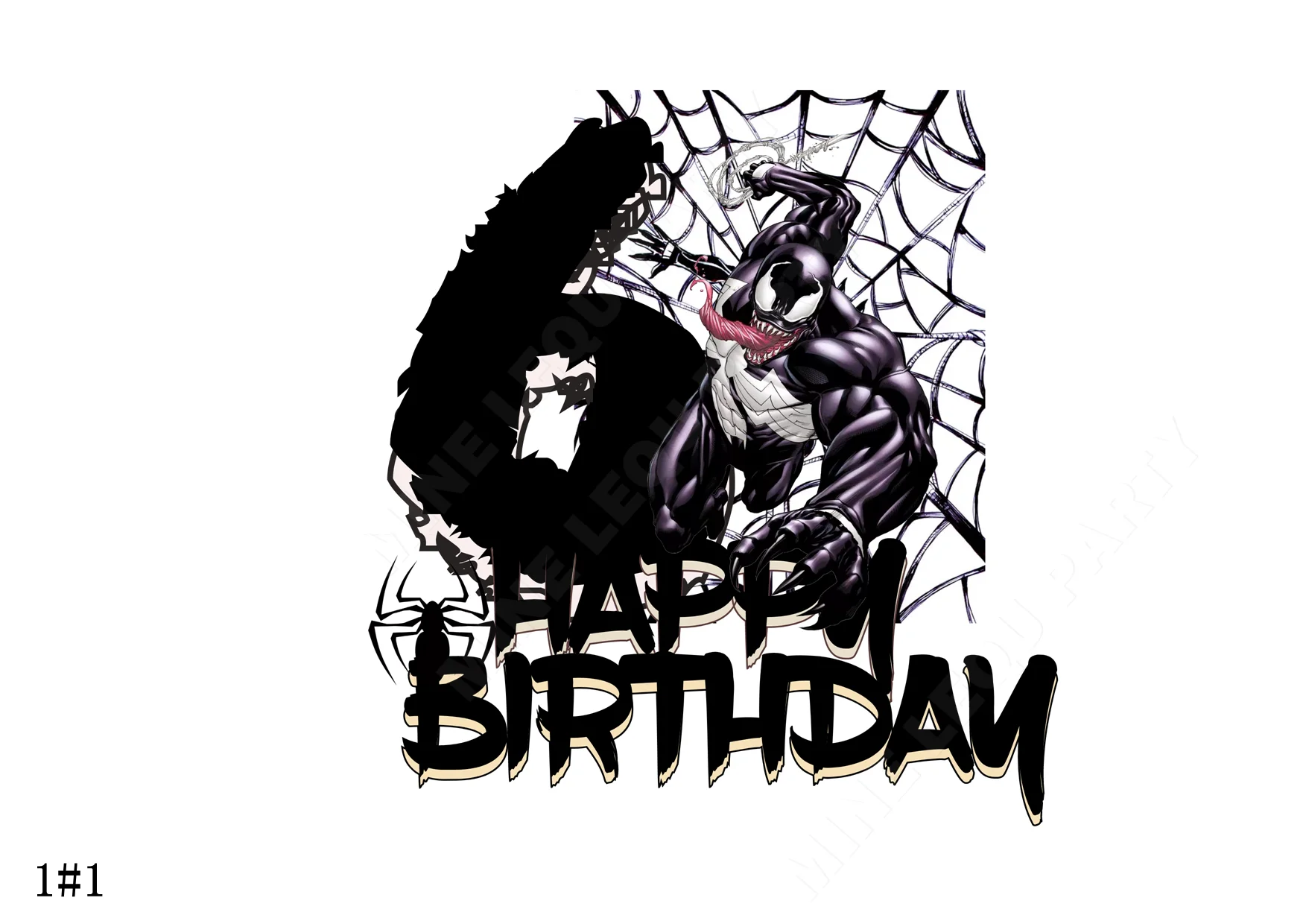 Marvel Character Venom в фильме Удивительный Человек-паук торт Топпер Дети День рождения украшение душевой кабины поставки DBZ Goku - Цвет: Оливковый