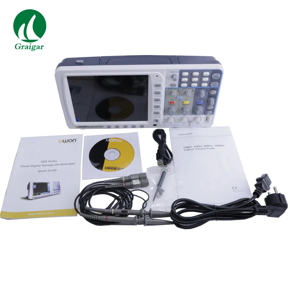 Новый портативный осциллограф Owon SDS7102V FFT 500 мкс/с VGA бесплатное обновление