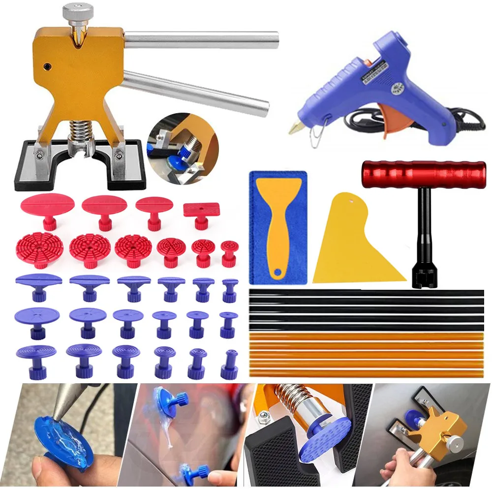 PDR tools Dent Removal Tools Paintless Dent Repair Tools Kit glue gun T
