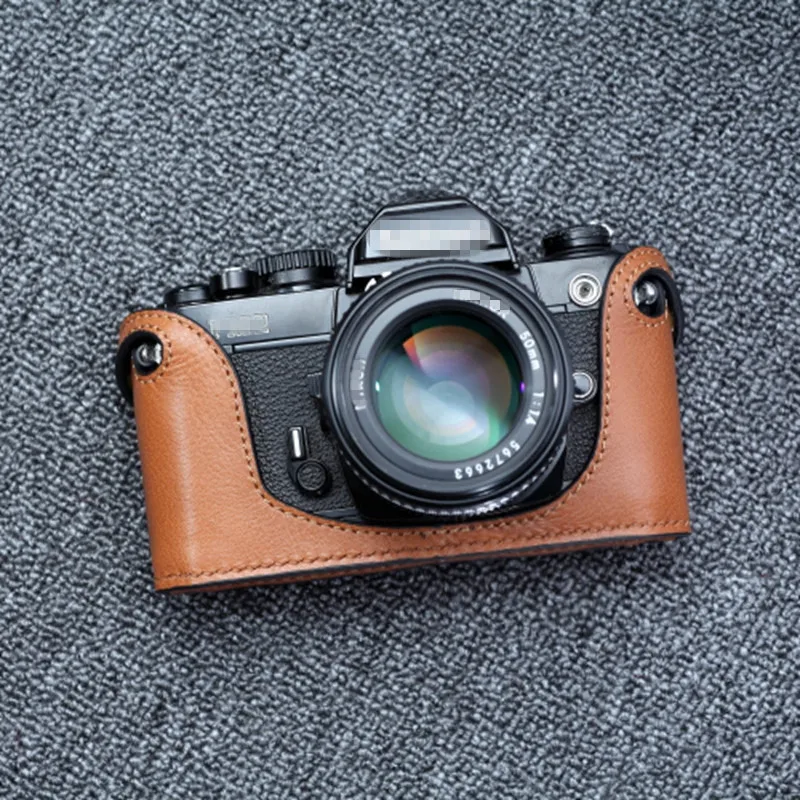 Чехол сумка из натуральной кожи ручной работы для камеры NIKON FM2 FM3a FE2. Пожалуйста