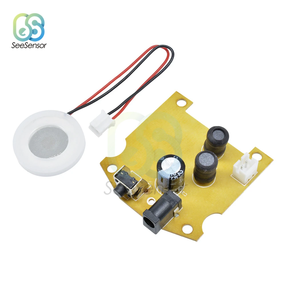 

20mm 113KHz Ultrasonic Humidifier Mist Maker USB Ceramic Atomizing Transducer Atomizer Humidified Plate Accessories + PCB Module