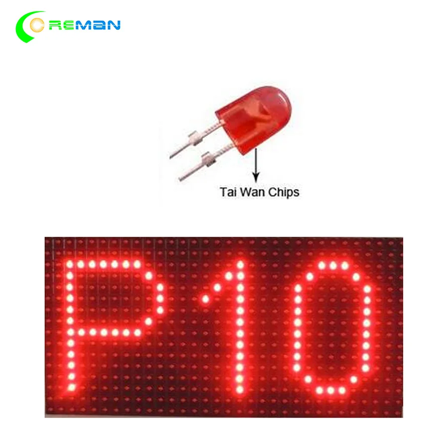 P10 наружный SMD одиночный красный цвет светодиодный модуль дисплея панели 32x16 320x160 мм