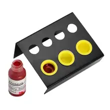 1 шт. 7 отверстий профессиональная нержавеющая сталь татуировки Чернила чашки кронштейн колпачок для пигмента держатель Стенд татуировки аксессуары