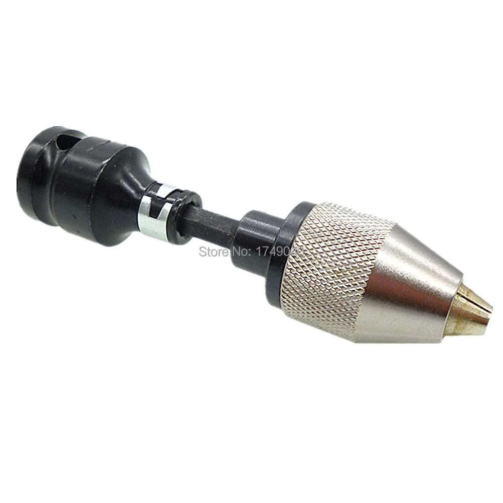 Keyless Drill Chuck Conversion 1/4" Hex Shank Adapter Drill Bit Quick