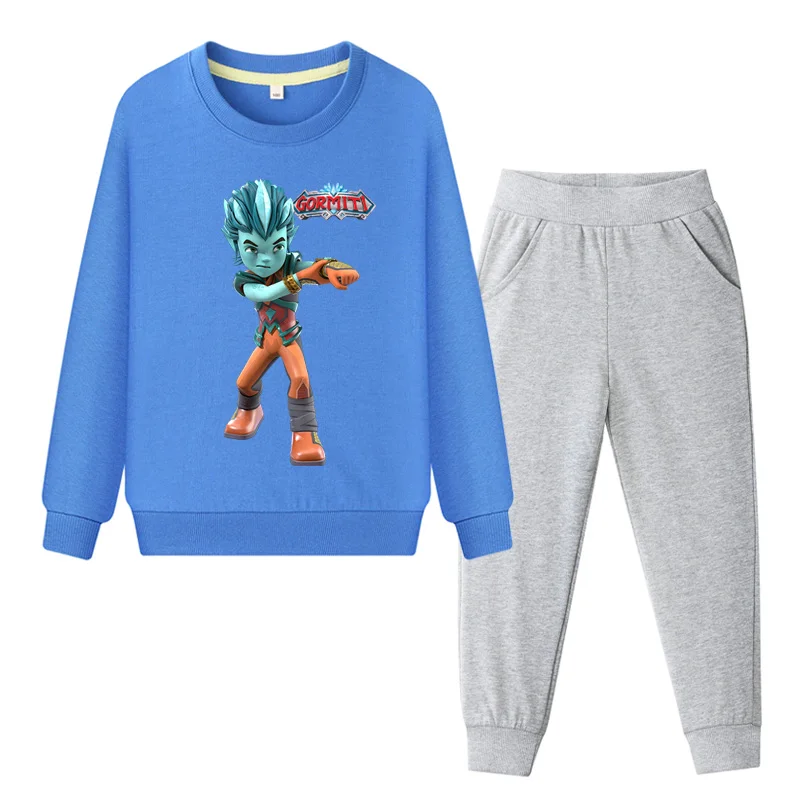 New Gormiti Game Cartoon Clothing Sets For Kids Spring Autumn Tracksuits Children Clothes Sets Coat+Pant Suit Boy Girls DY105 (4)