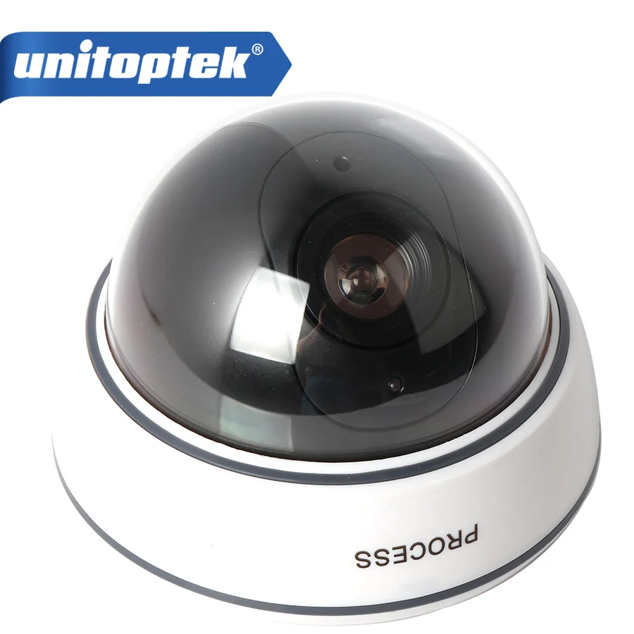 

Dummy Camera Fake Outdoor Indoor Weatherproof Fake Surveillance Camera Dome CCTV Security Camera Flashing Red LED Light
