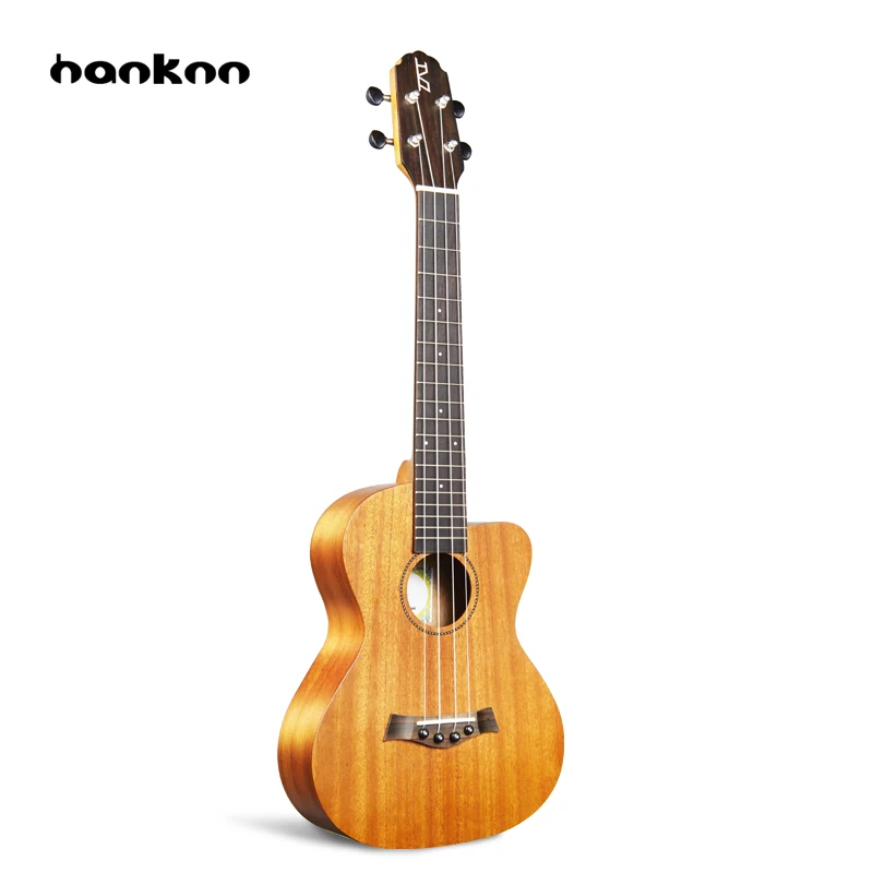 

Hanknn 23 inch Mahogany Ukulele Concert 4 Strings Straight-angle Hawaii Guitar Ukelele Professional Musical Instruments Unisex