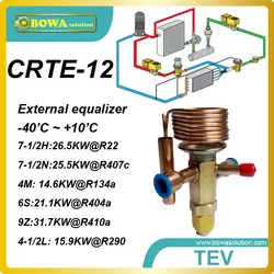 CRTE-12 тепловой расширительный клапан хорошо и экономические выбор для 8HP R410a тепловой насос воздушных камер или сушилки для белья