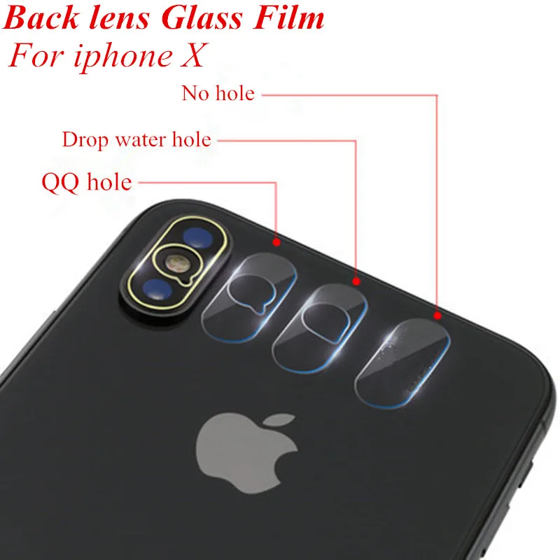 

10X Rear Back Camera Lens Flexible Soft Tempered Glass Screen Protector For iphone X Xs Max 7.5H Clear Fiberglass Protecive Film