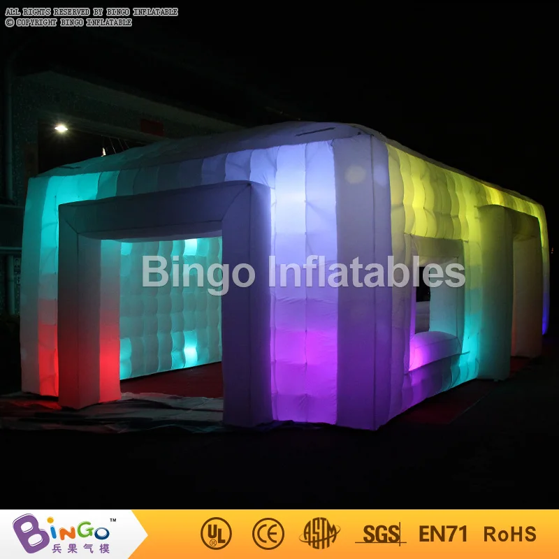  Giant Tent Type Inflatable Party Tent 9.5*5*3.7M Inflatable Cube Bar Event Tent Childrens Play Tent
