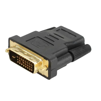 

1Pc DVI-D 24+1 Male to HDMI Female Converter Gold Plated Adapter for HDTV LCD DVI-D