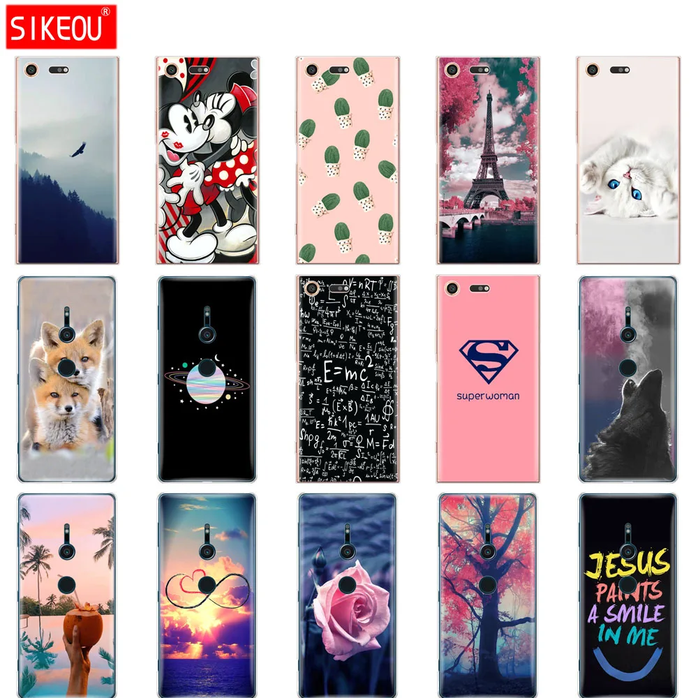 

Silicone case For Sony Xperia XZ2 Case for Sony XZ2 Compact Cover for Sony XZ1 /XZ1 Compact/XZ Premium Case ssoft TPU shell