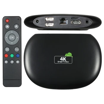 

4K TV Box Amlogic S905 Quad-core 1GB RAM 8GB ROM Smart Android 5.1 Set-top Box 2.4G WiFi H.265 Airplay Miracast HD Media Player